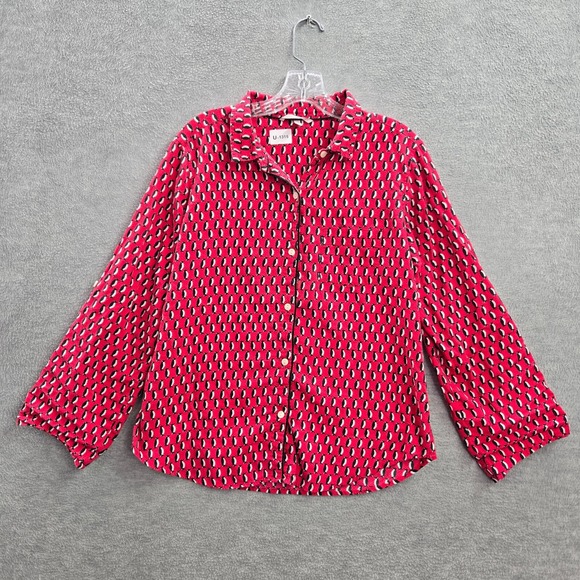 Victorias Secret Women Sleepwear Medium Red Sleepshirt Penguin All Over Print - Picture 1 of 10